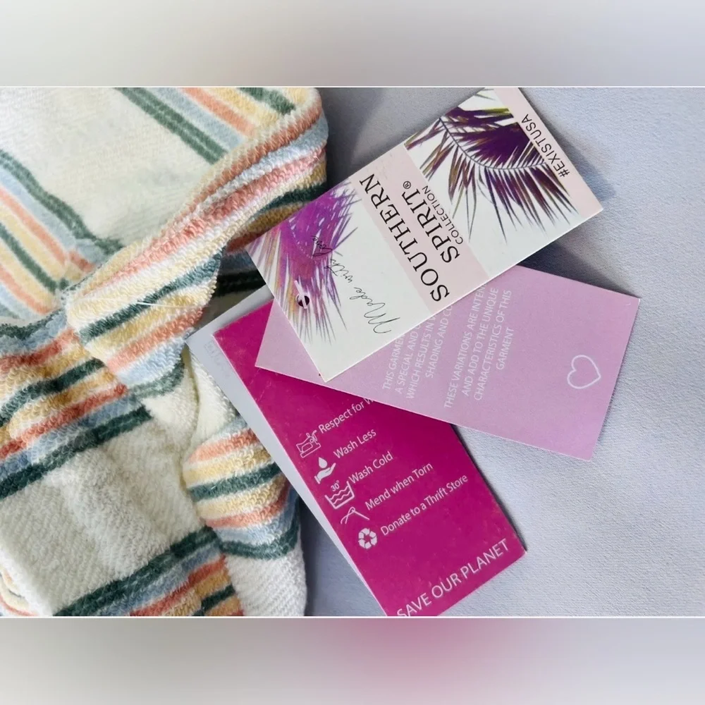 Southern Spirit striped linen blend shorts size‎ XL Women’s